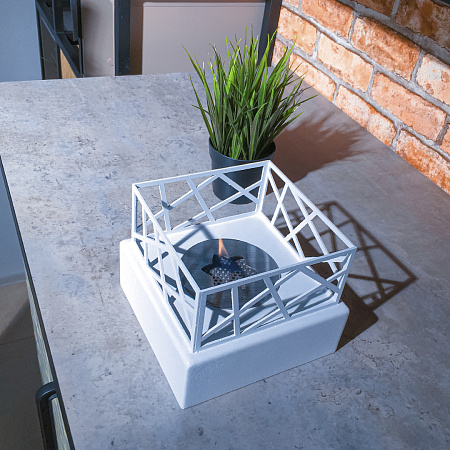 Настольный биокамин Firezo Lotus White